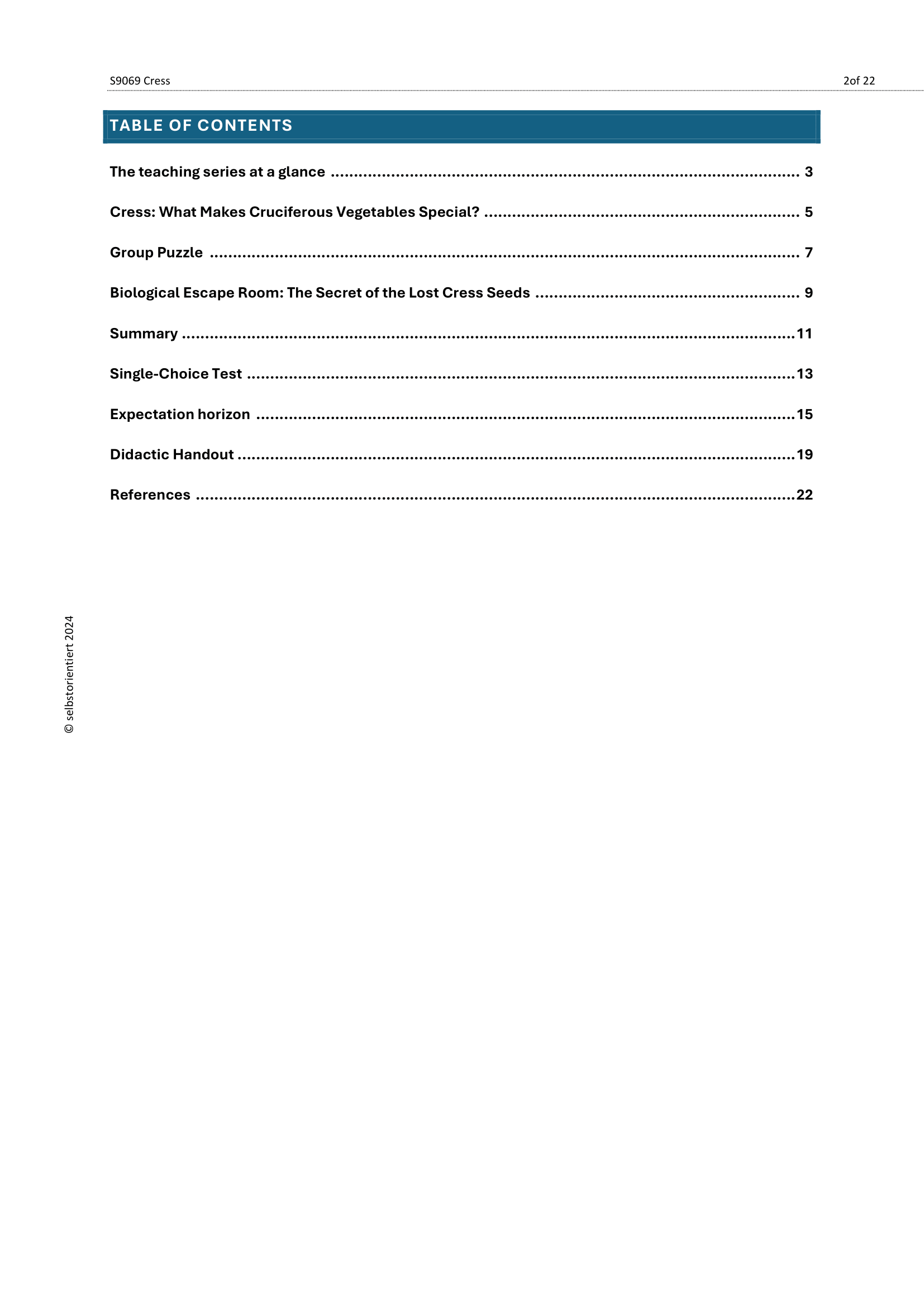 Cress in the Classroom – Biology Kit with Experiments (Grades 5–7)