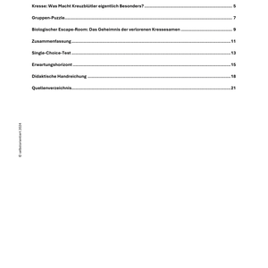 Kresse im Garten – Biologieunterricht SEK I | Experimente & Aufgaben