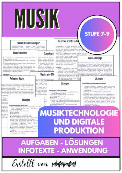 Musiktechnologie und digitale Produktion – Kreativer Musikunterricht für Klasse 7–9