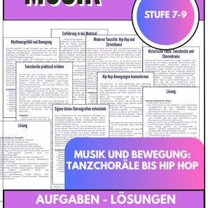 Musik und Bewegung – Kreativer Musikunterricht für Klasse 7–9