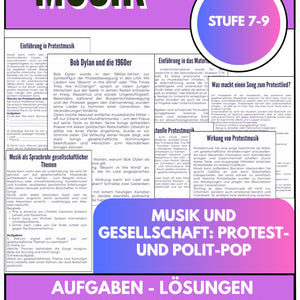 Musik und Gesellschaft – Protest- und Polit-Pop für Klasse 7–9