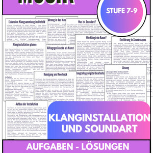 Klanginstallation und Sound Art – Kreativer Musikunterricht für Klasse 7–9