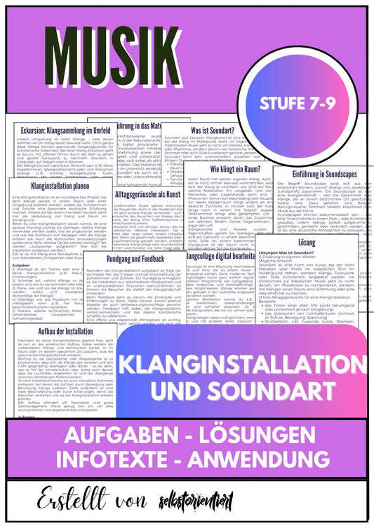 Klanginstallation und Sound Art – Kreativer Musikunterricht für Klasse 7–9