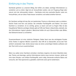 Sachtexte verstehen und verfassen – Informieren, erklären, zusammenfassen