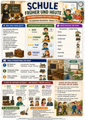 Schule früher und heute – Unterrichtsmaterial Grundschule (Klasse 1–4)