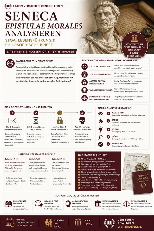 Seneca: Epistulae morales – Unterrichtsreihe Latein Sek II