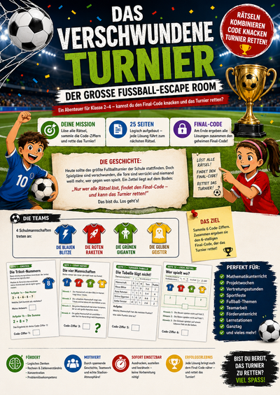 Fußball WM Escape Room – Das verschwundene Turnier