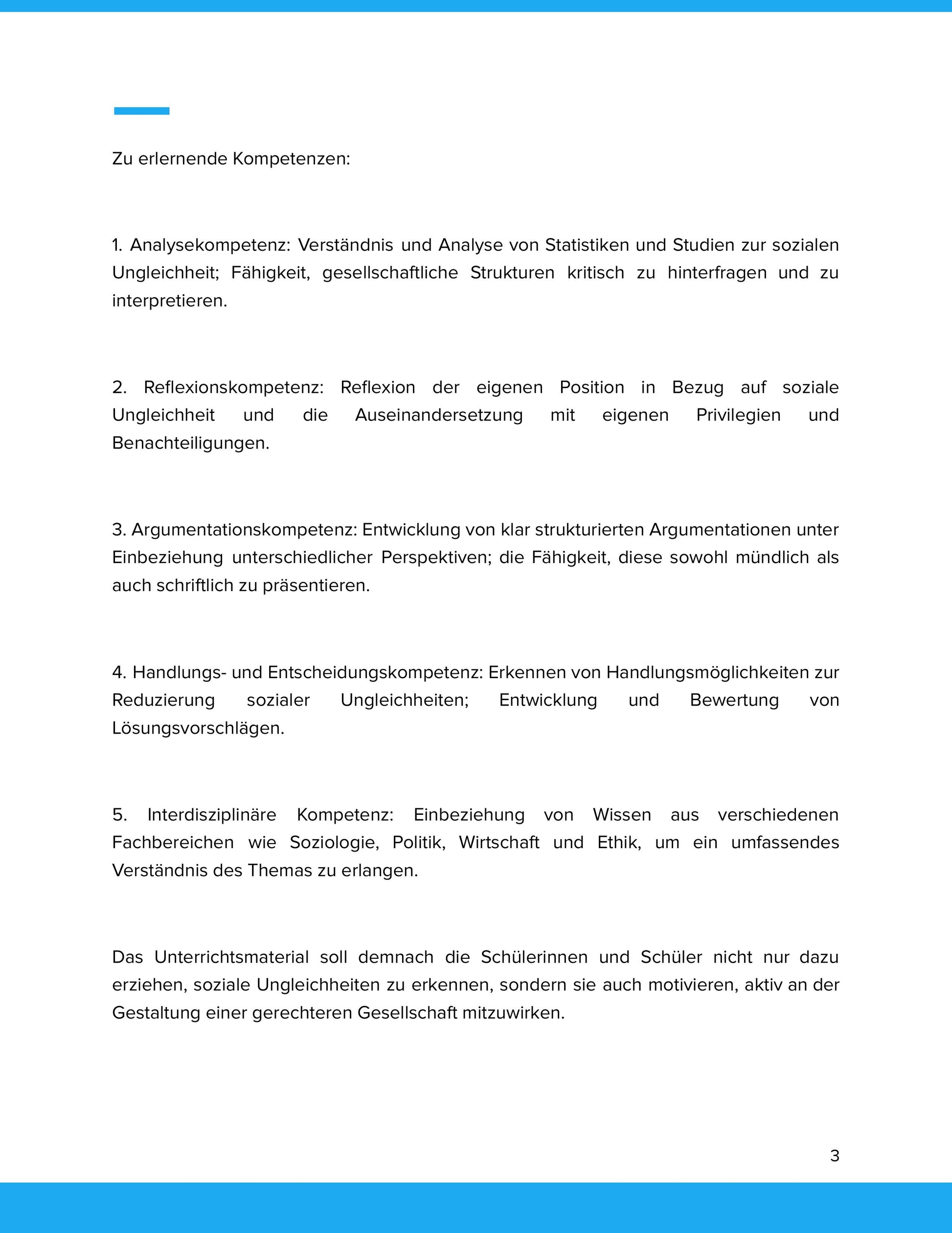 Soziale Ungleichheit – Bildung, Herkunft und Zukunftschancen | Unterrichtsmaterial
