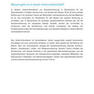 Sozialversicherung in Deutschland – Aufbau, Finanzierung & Bedeutung | Sek II