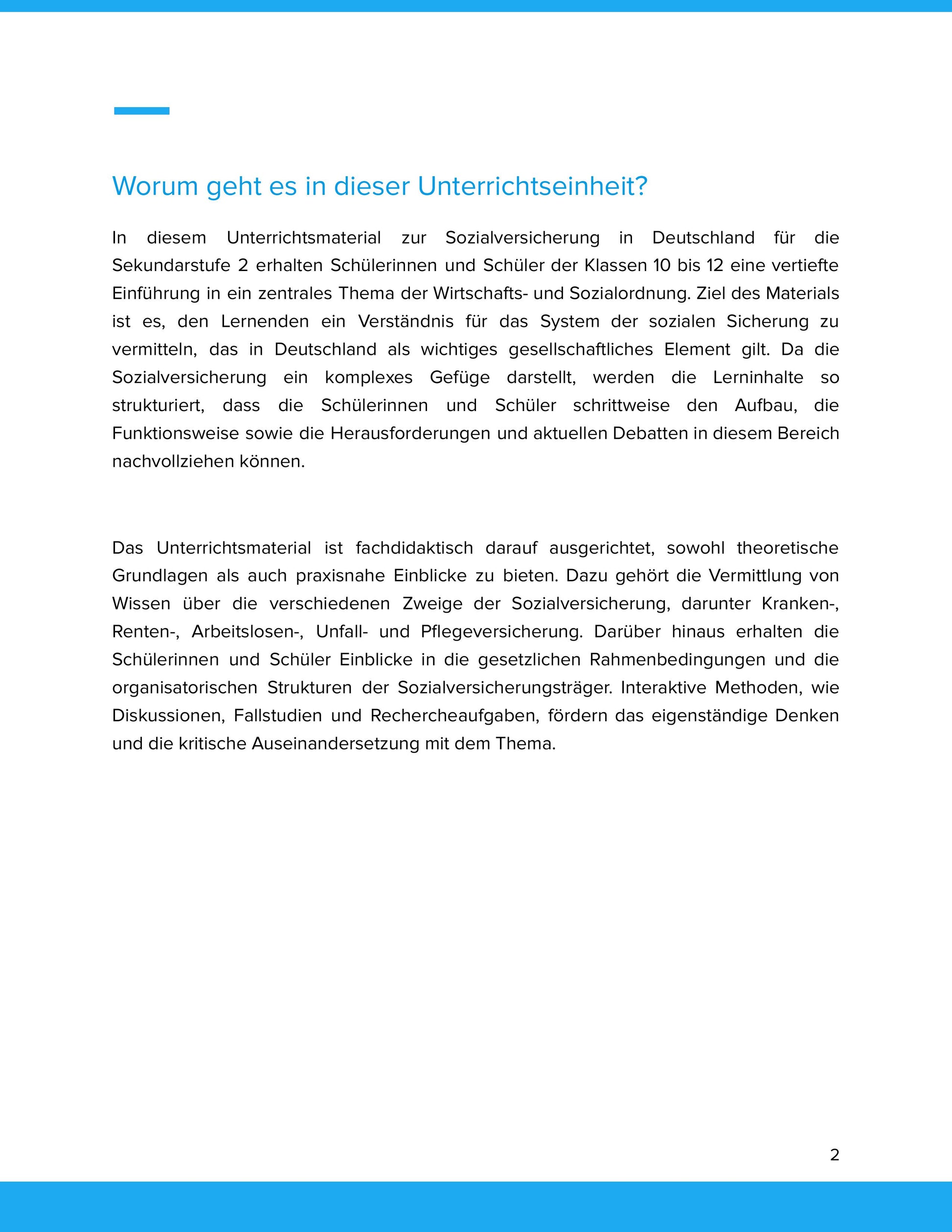 Sozialversicherung in Deutschland – Aufbau, Finanzierung & Bedeutung | Sek II