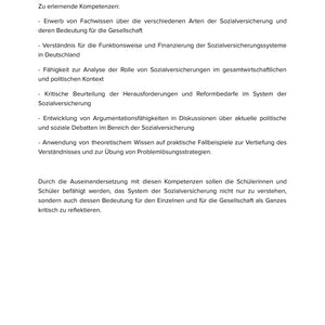 Sozialversicherung in Deutschland – Aufbau, Finanzierung & Bedeutung | Sek II