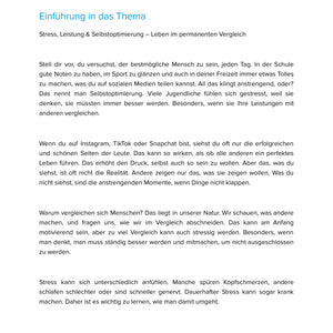 Stress, Leistung & Selbstoptimierung – Leben im permanenten Vergleich (Sek II)