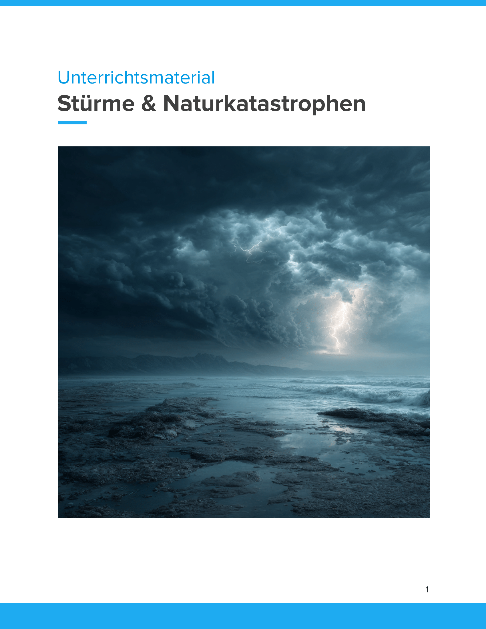 Stürme & Naturkatastrophen | Unterrichtsmaterial Geographie SEK I