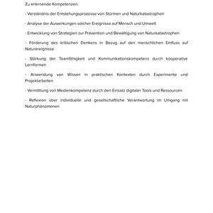 Stürme & Naturkatastrophen | Unterrichtsmaterial Geographie SEK I