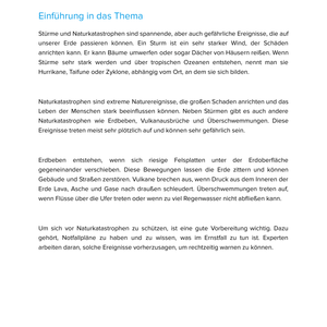 Stürme & Naturkatastrophen | Unterrichtsmaterial Geographie SEK I