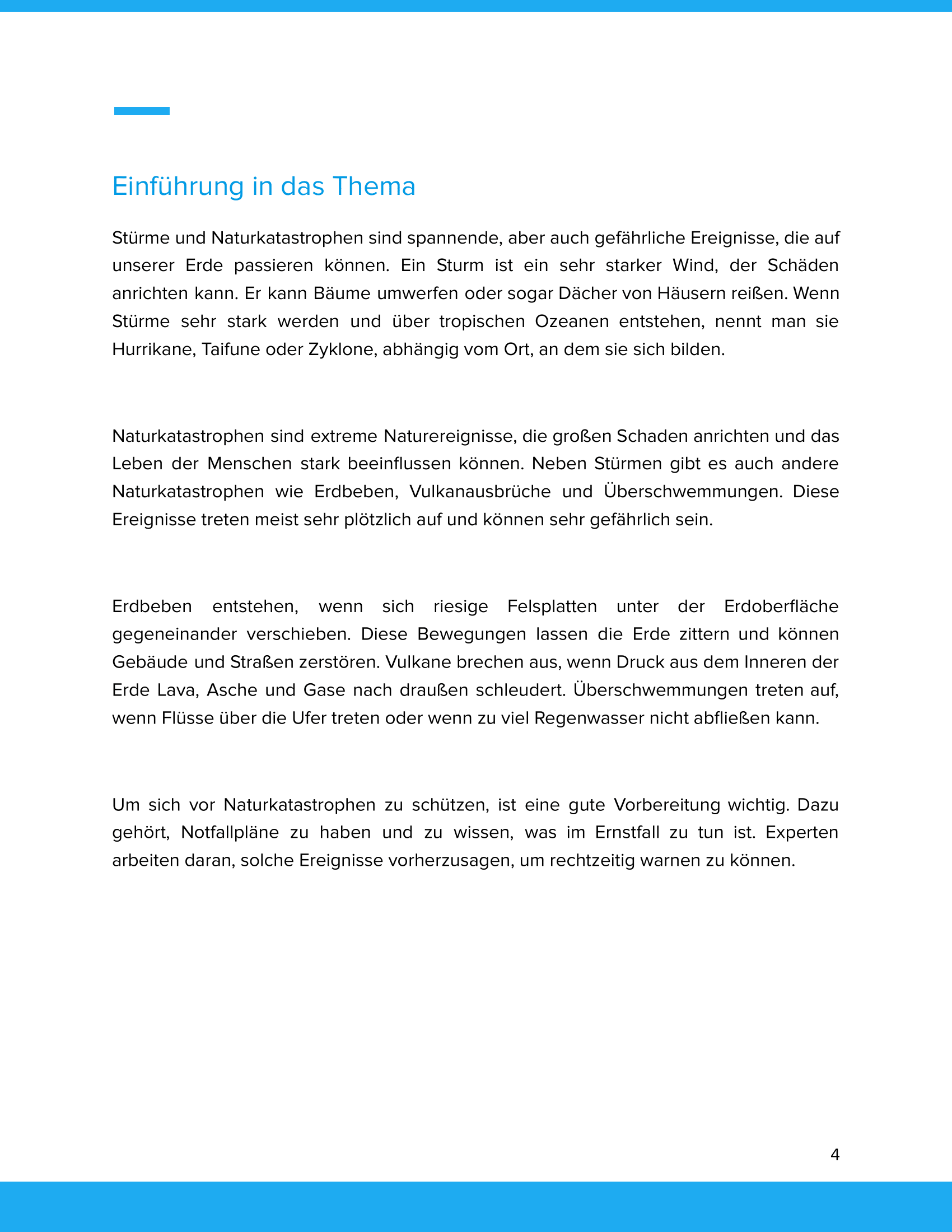 Stürme & Naturkatastrophen | Unterrichtsmaterial Geographie SEK I
