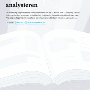 Textanalyse Klasse 10 komplett – Sachtexte & Literatur sicher analysieren und schreiben