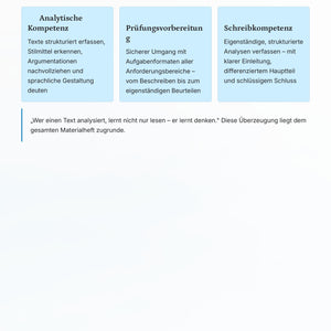 Textanalyse Klasse 10 komplett – Sachtexte & Literatur sicher analysieren und schreiben