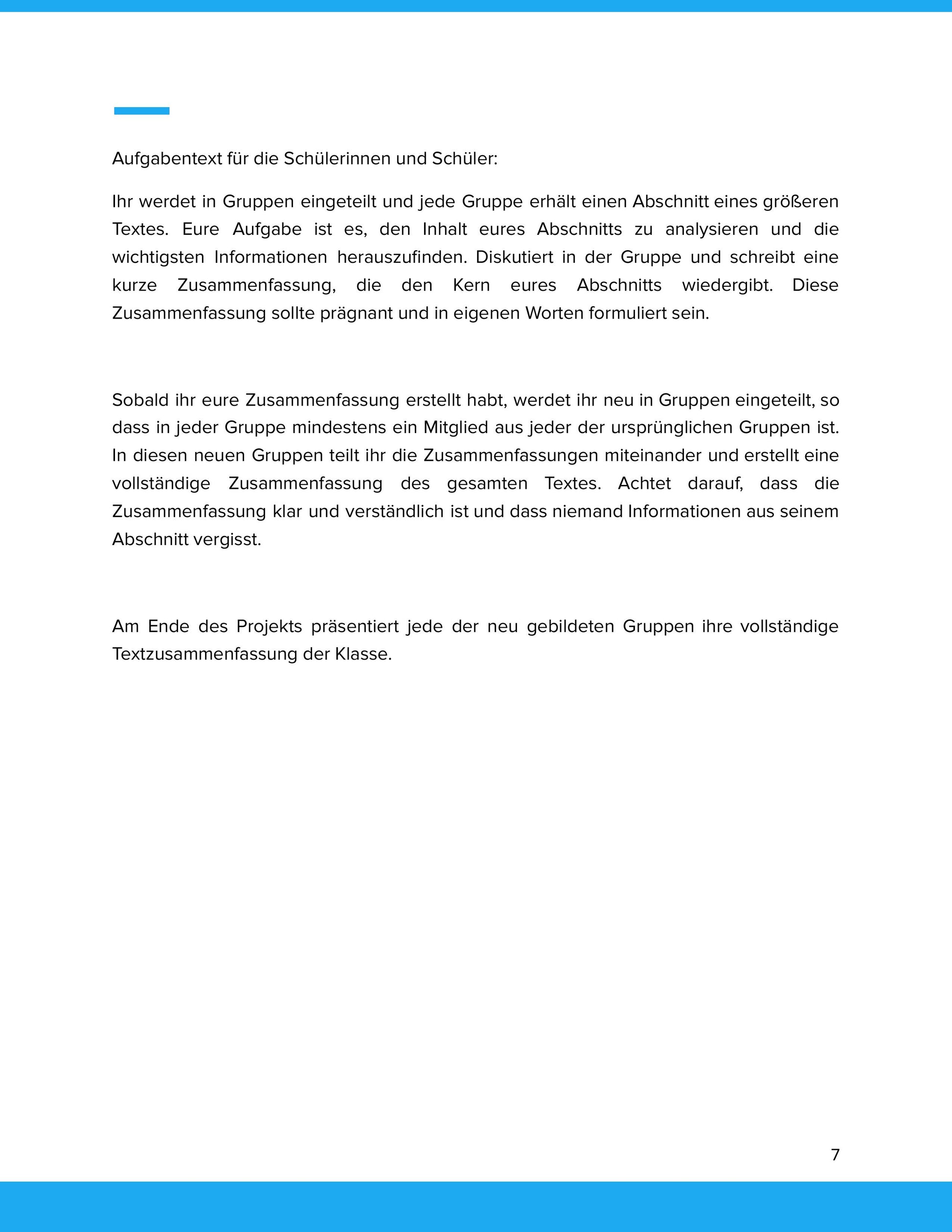 Texte kürzen und zusammenfassen – Wesentliches erkennen und formulieren