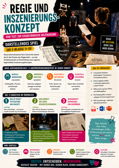 Regie und Inszenierungskonzept · Darstellendes Spiel Unterrichtsmaterial | Sek II (Klasse 11–13)