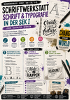Schriftwerkstatt: Schrift & Typografie – Buchstaben, Lettering & Plakat | Kunst Sek I (Kl. 7–9)