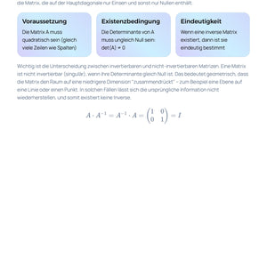 Inverse Matrizen berechnen & anwenden – LGS lösen | Sek II Unterrichtsmaterial