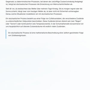 Markov-Ketten einfach erklärt – dynamische Zufallsmodelle | Sek II Unterrichtsmaterial