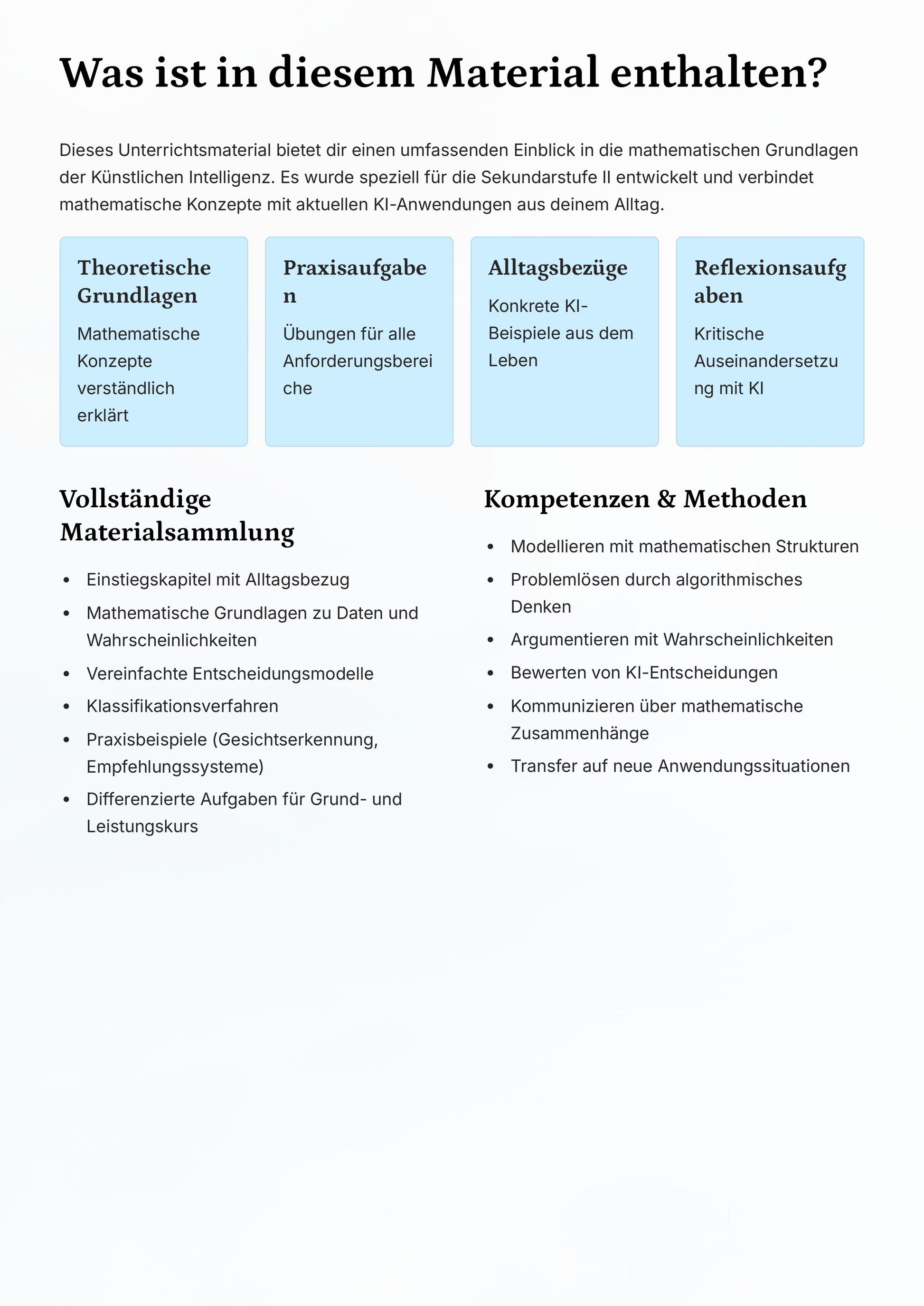 Künstliche Intelligenz verstehen – durch Mathematik greifbar gemacht