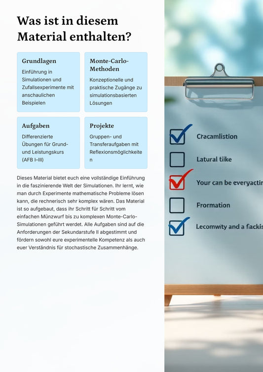 Stochastik endlich verstehen – durch Simulationen, Experimente und echte Anwendungen