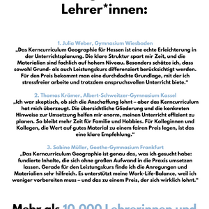 Kerncurriculum Geographie in der gymnasialen Oberstufe in Hessen für den Grund- und Leistungskurs