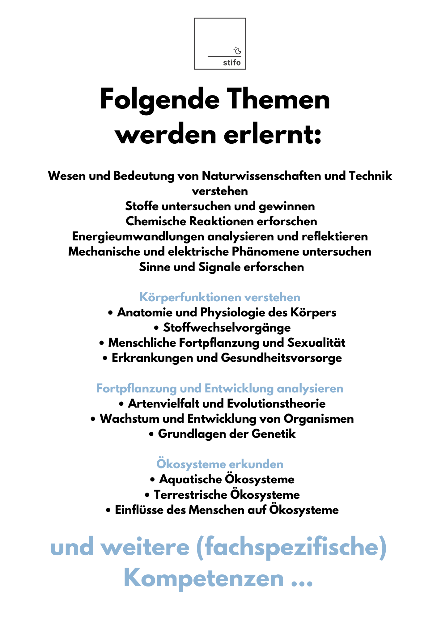 Lehrplan 21 Biologie in der Sekundarstufe II - Schweiz Matura