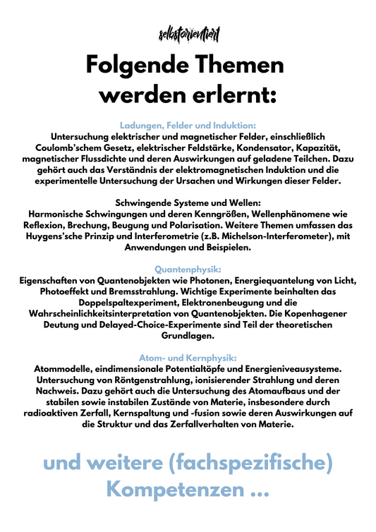 Kernlehrplan Physik in der SEK II - Nordrhein-Westfalen