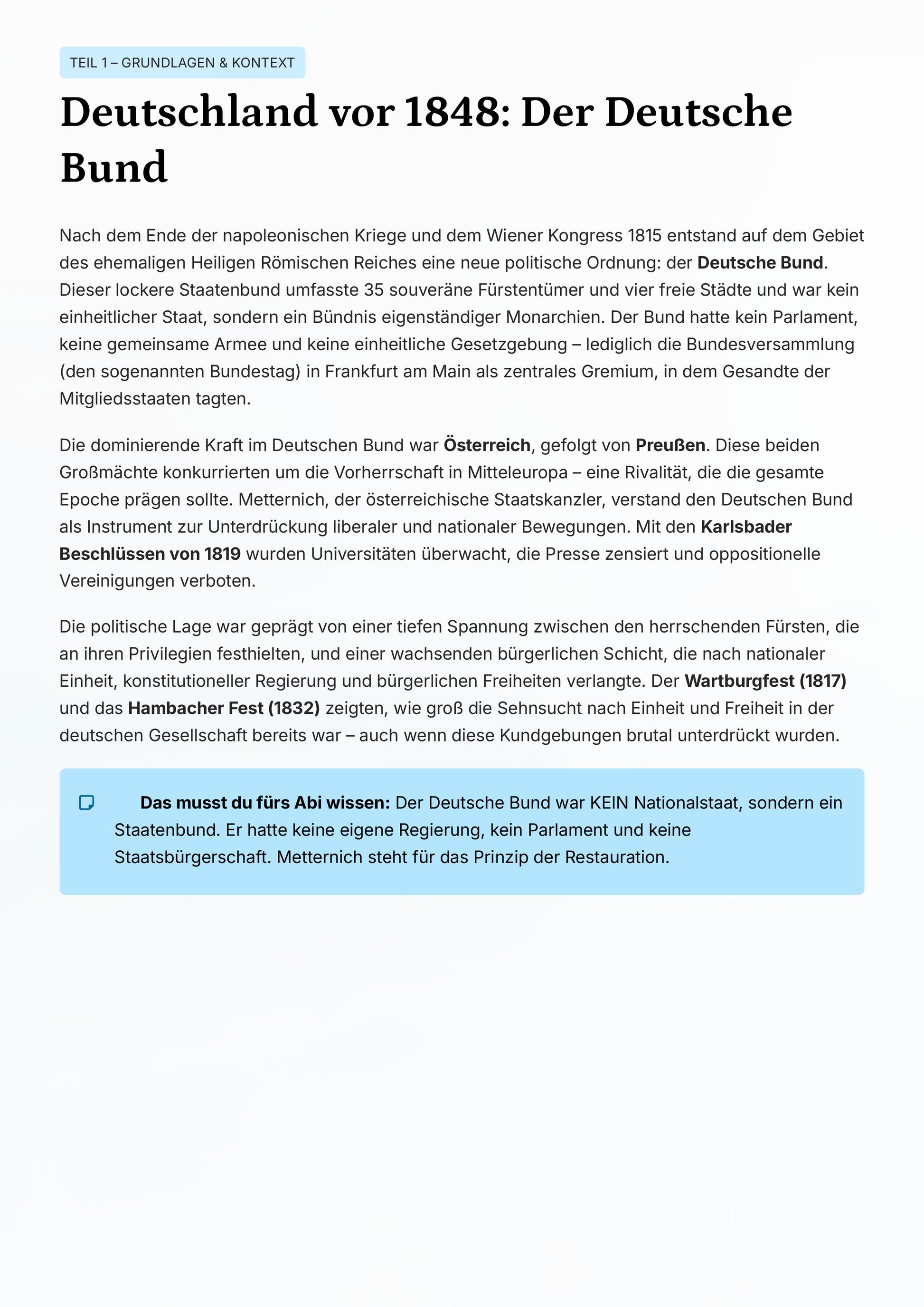 Revolution, Kaiserreich & Analyse für Geschichte-Abitur | Unterrichtsmaterial