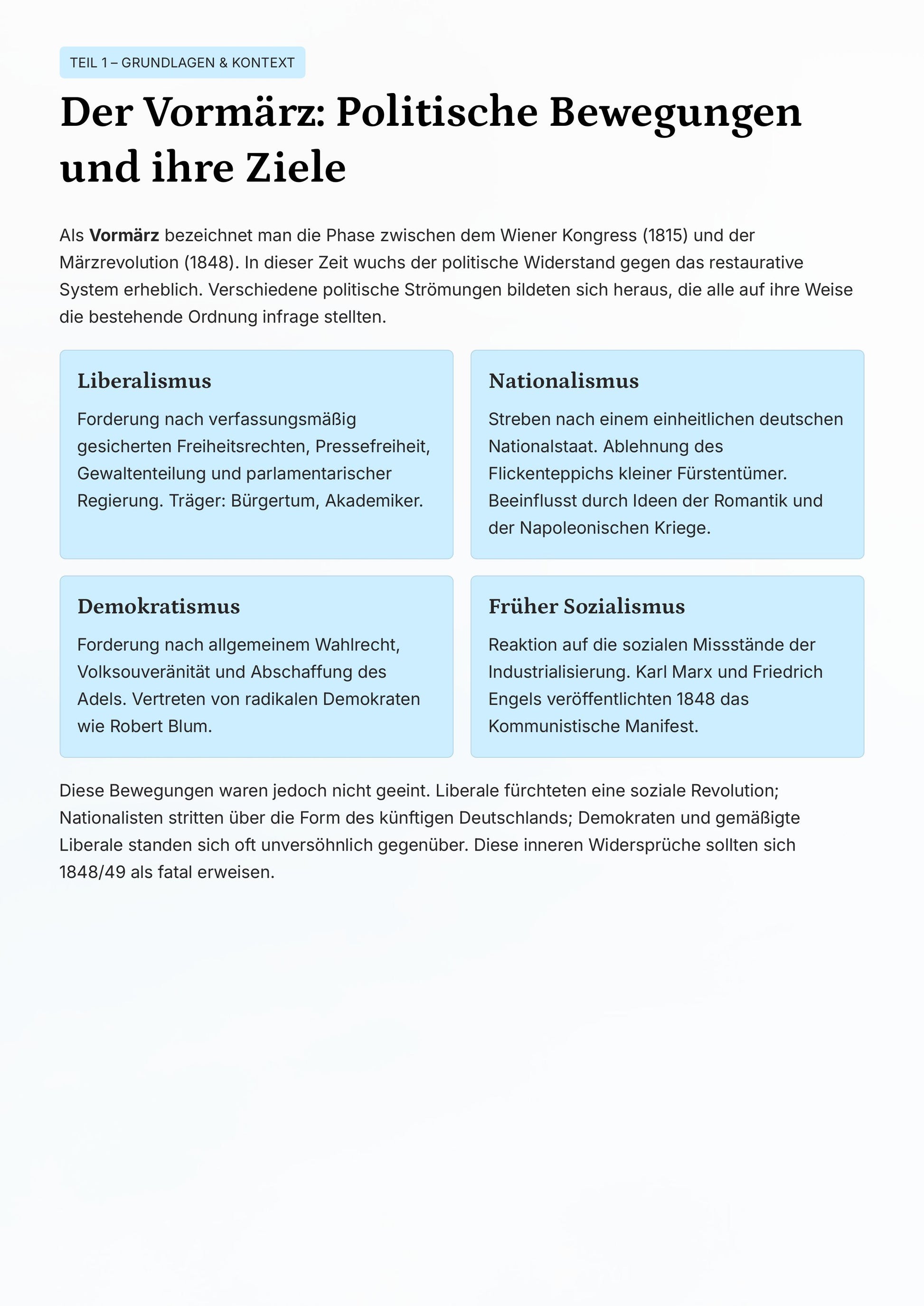 Revolution, Kaiserreich & Analyse für Geschichte-Abitur | Unterrichtsmaterial