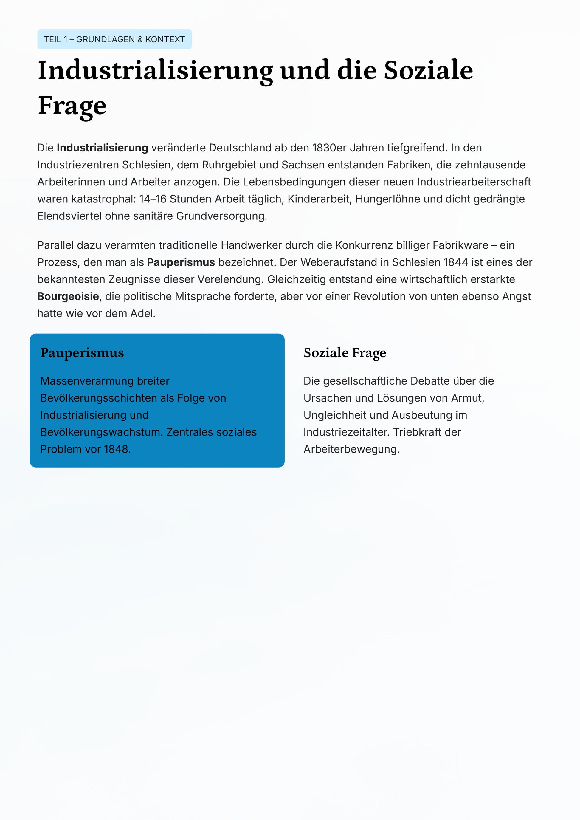 Revolution, Kaiserreich & Analyse für Geschichte-Abitur | Unterrichtsmaterial