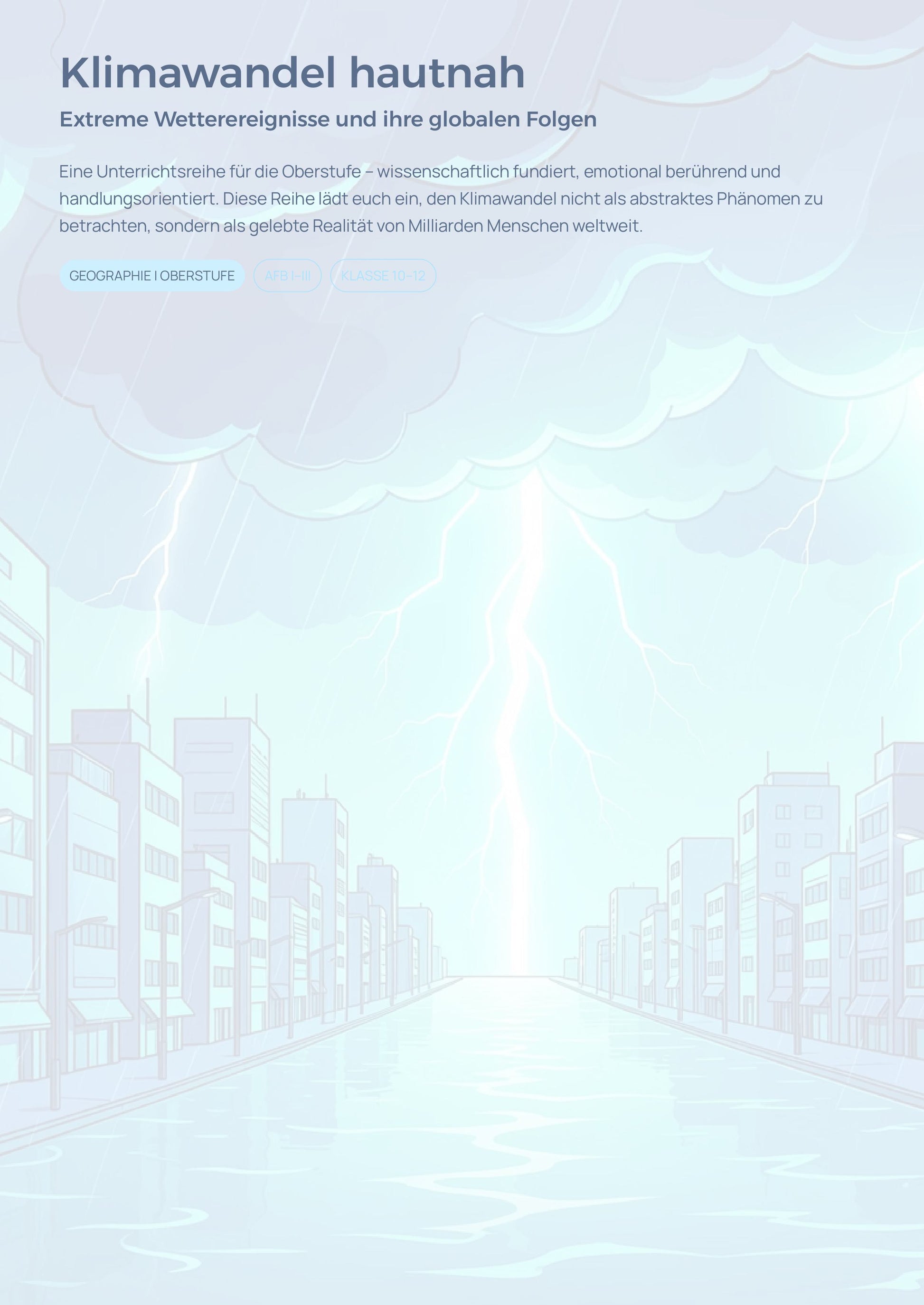Klimawandel hautnah - Unterrichtsmaterial Geographie Oberstufe
