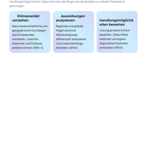 Klimawandel hautnah - Unterrichtsmaterial Geographie Oberstufe