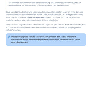 Klimawandel hautnah - Unterrichtsmaterial Geographie Oberstufe