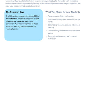 Editable Sight Word Fluency & Sentence Building Worksheets