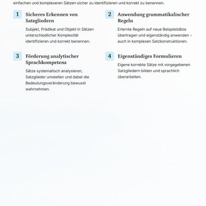 Satzglieder Klasse 6 komplett – Subjekt, Prädikat & Objekt sicher verstehen
