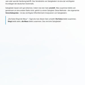 Satzglieder Klasse 6 komplett – Subjekt, Prädikat & Objekt sicher verstehen