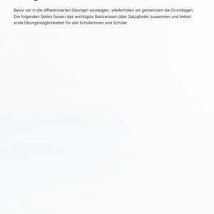 Satzglieder Klasse 7 komplett – differenziertes Grammatiktraining mit Übungen