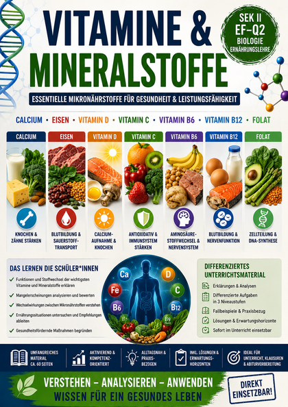 Vitamine und Mineralstoffe – Mikronährstoffe verstehen und Gesundheit biologisch erklären