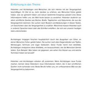 Was machen Historiker und Archäologen? | Unterrichtsmaterial Geschichte SEK I