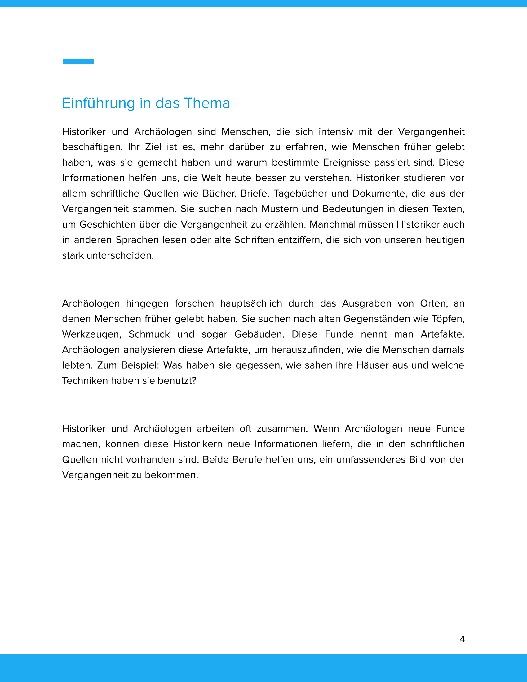Was machen Historiker und Archäologen? | Unterrichtsmaterial Geschichte SEK I