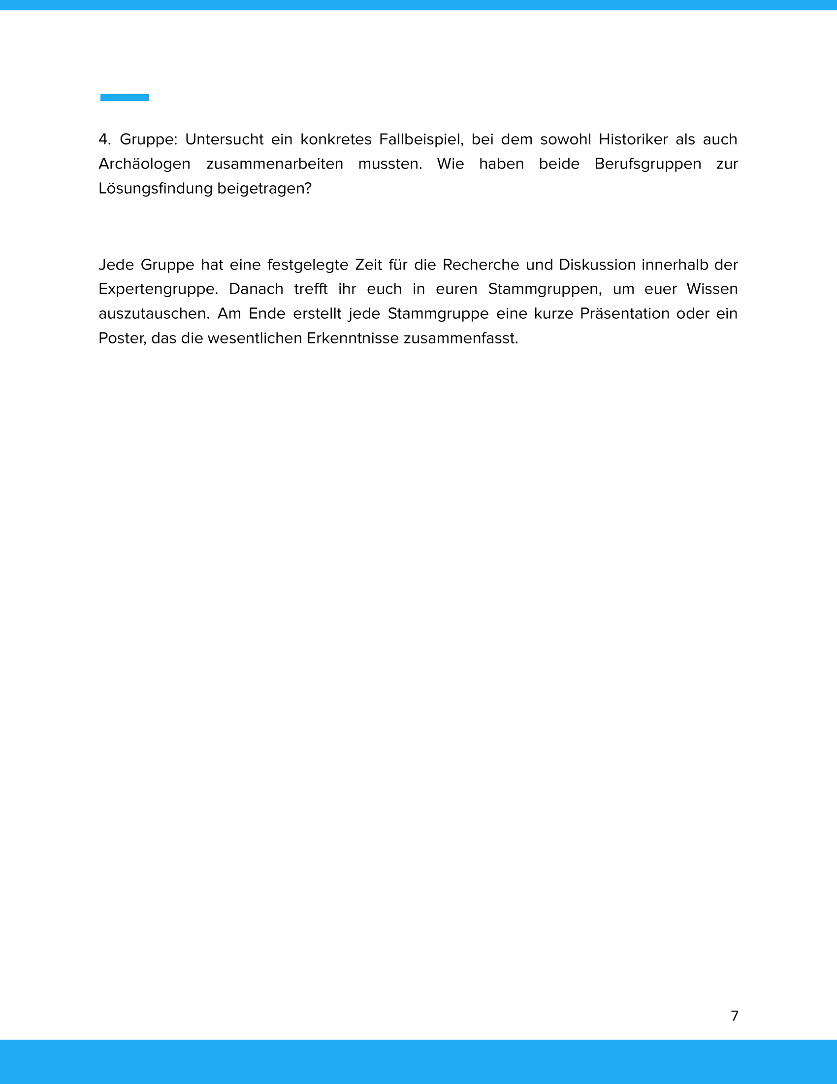 Was machen Historiker und Archäologen? | Unterrichtsmaterial Geschichte SEK I