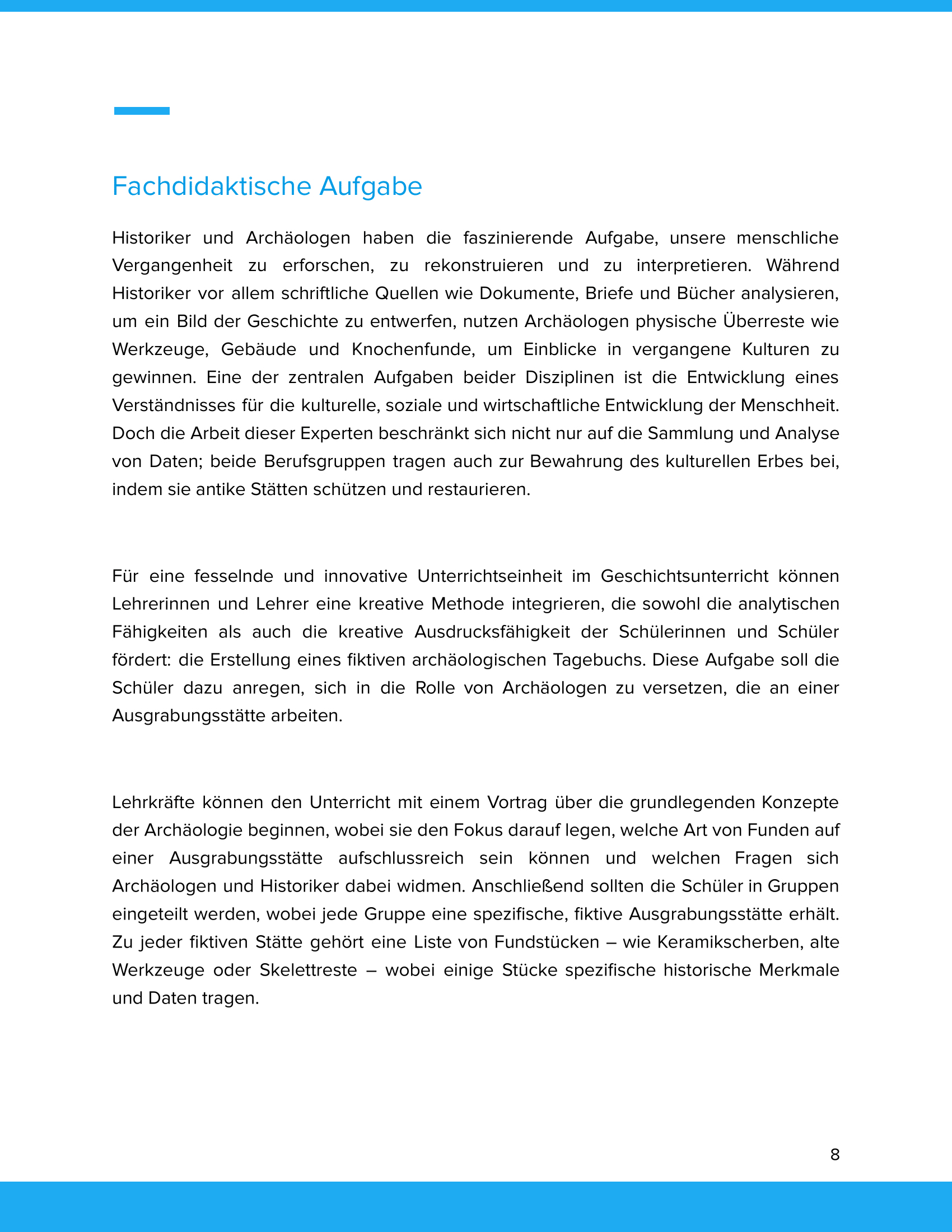 Was machen Historiker und Archäologen? | Unterrichtsmaterial Geschichte SEK I