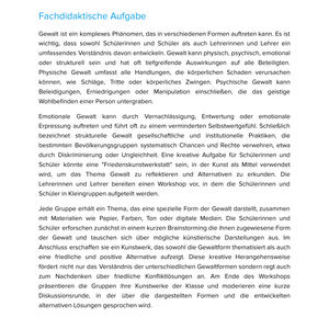 Unterrichtsmaterial „Was ist Gewalt? – Formen von Gewalt“ (Sek I)