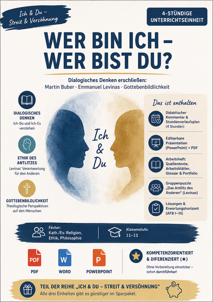 Ich & Du – Die Entdeckung des Anderen | Buber & Levinas | Religion Oberstufe (Klasse 11–13)