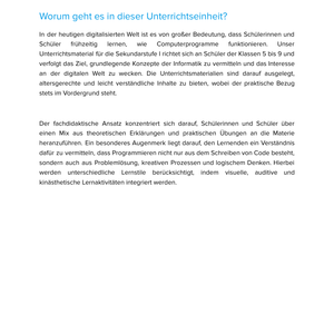 Wie Computerprogramme funktionieren | Unterrichtsmaterial Informatik SEK I